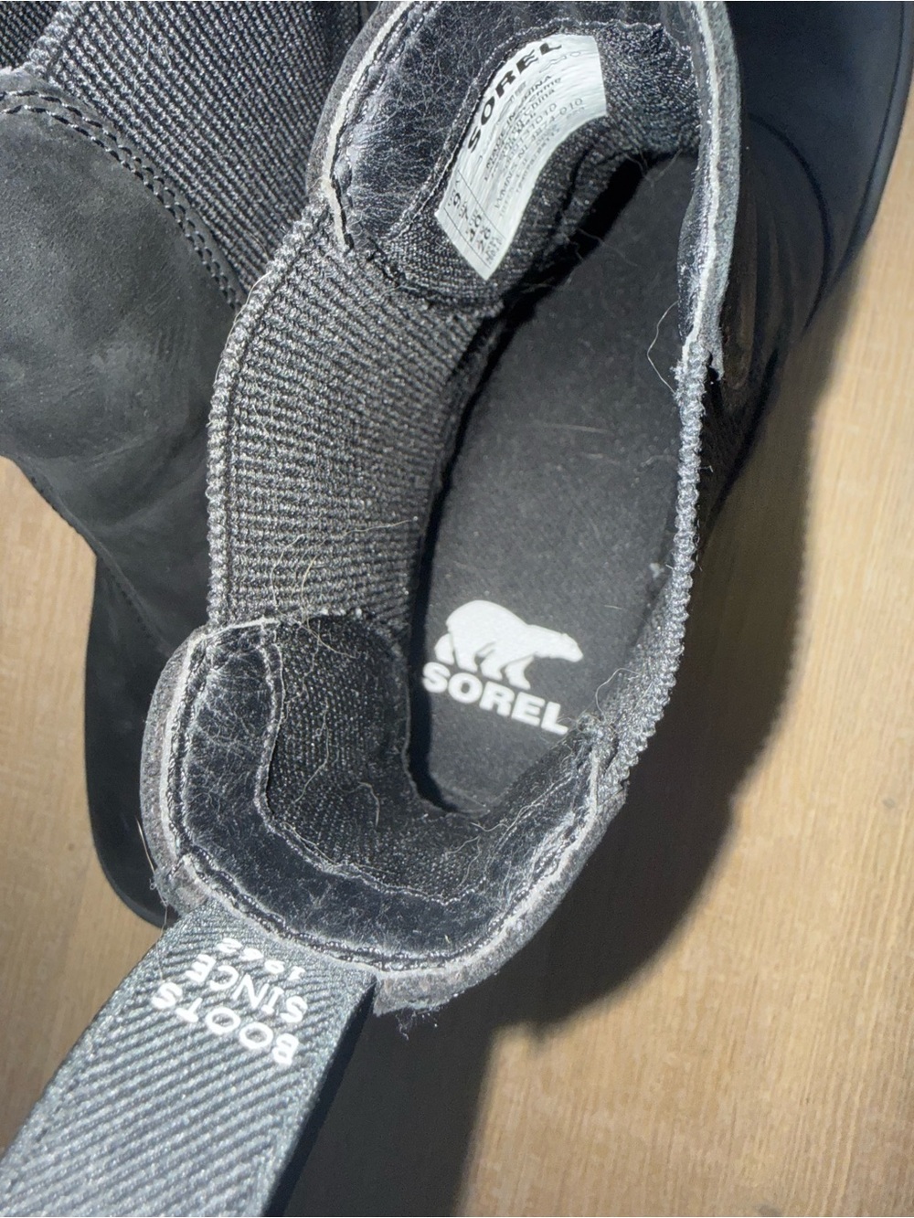 Sorel Women's Hi Line Chelsea Boot in Black - Picture 9 of 11